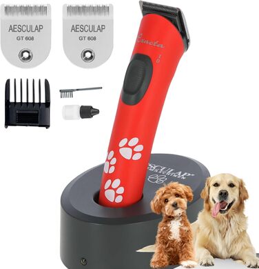 Машинка для стрижки собак Agrarzone Edition Aesculap Exacta біла - з запасним лезом - триммер для лап тихий & без вібрації - легка та зручна для собак та котів