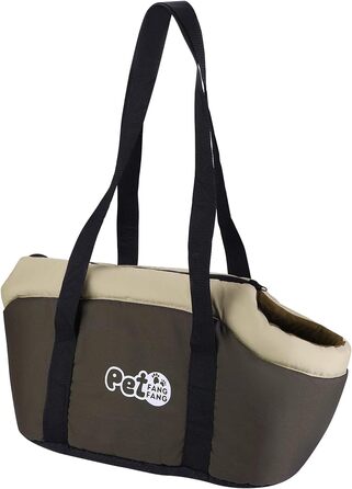 Переноска для собак та котів великої місткості, зимова, складана, дихаюча, регульована, для тварин до 5 кг (колір: коричневий)