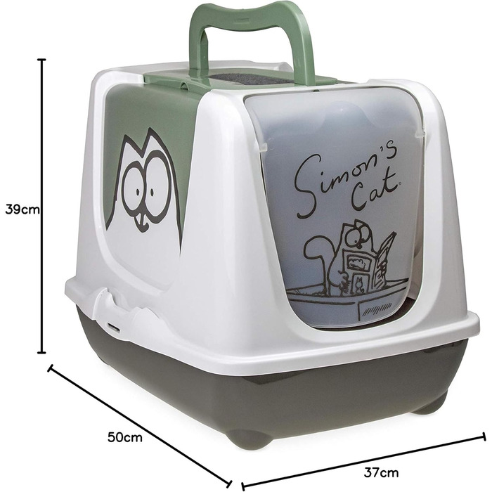 Туалет для котів Simon's Cat, пластиковий, 50×37×39 см