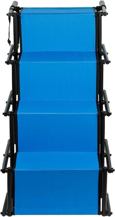 Рампа для собак Homewell - складана, до 70 кг, регульована - для малих, середніх, великих та хворих собак - легка у зберіганні (блакитна)