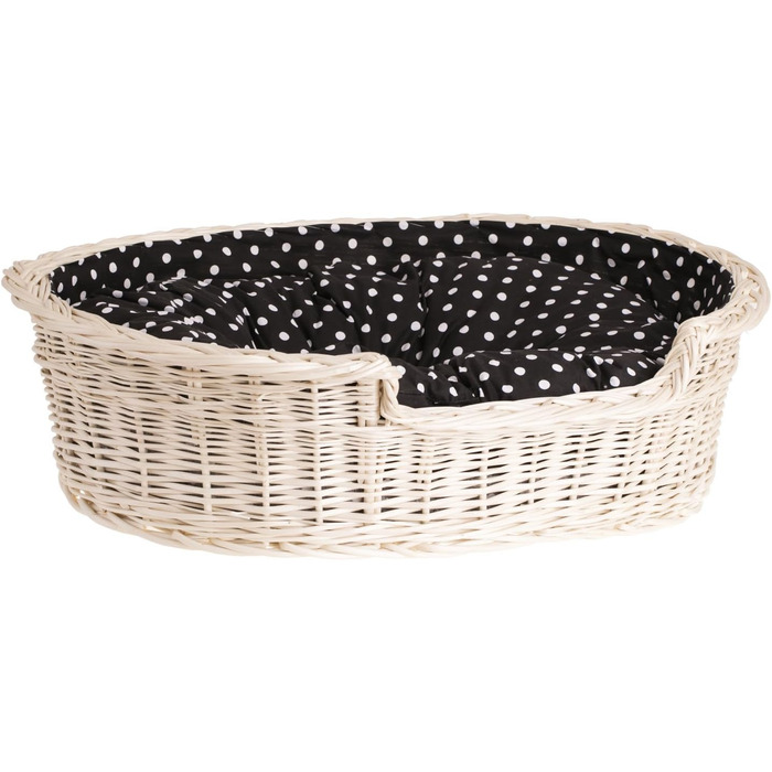 Гніздо для собак з лози e-wicker24 502-60, коричневе, 60x43x19 см (80x60x26 см, бежеве)