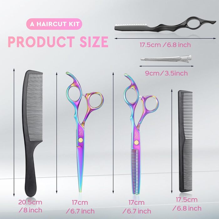 Набір професійних перукарських ножиць JASON - 6.5' (для перукарів та початківців)