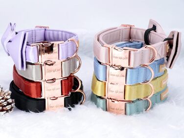 Елегантний краватка-метелик для собак, шовковий, регульований, з бантиком, для великих собак, розмір M (XL, блакитний)