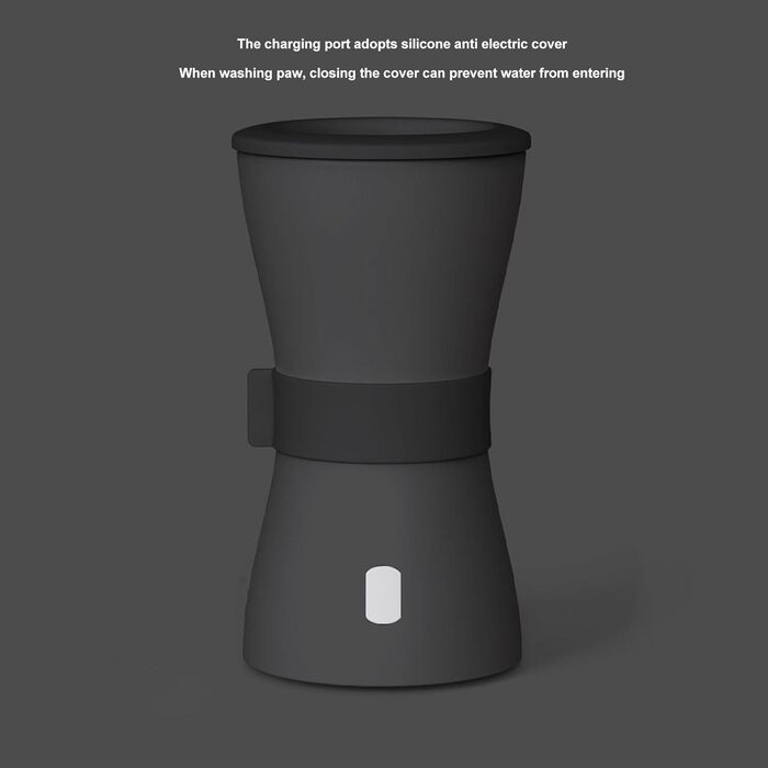 Автоматичний мийка лап для собак, електрична, з м'якими щетинками, 360° обертання, білий колір