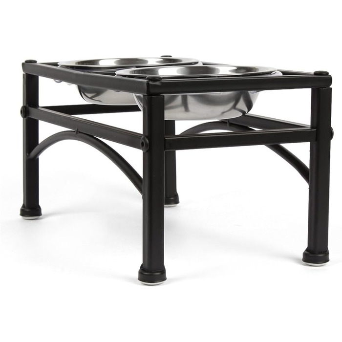 Набір для годування собак Meisax: годівниця та миска для води з нержавіючої сталі, стабільна та неслизька, Doggy Bar (M)