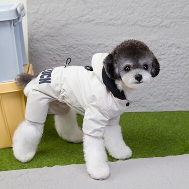 Теплий зимовий халат для собак та котів, водонепроникний, з бавовни, сірий, XXXL (довжина спини 42 см)