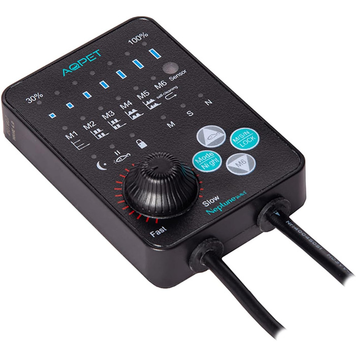 AQPET Neptune Wave помпа для циркуляції води з магнітним кріпленням, для морського акваріума, 4000 л/год, чорна