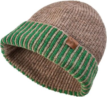 Пуловер для собак Hunter Odense, в'язаний, м'який та еластичний, з високим коміром, комплект з шапочкою, придатний для прання, кольори: бежевий/зелений, розмір: 60