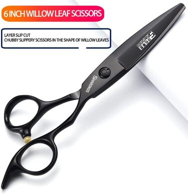 Професійні перукарські ножиці 6 дюймів (набір 4 шт.) - перукарські ножиці для стрижки та витончення
