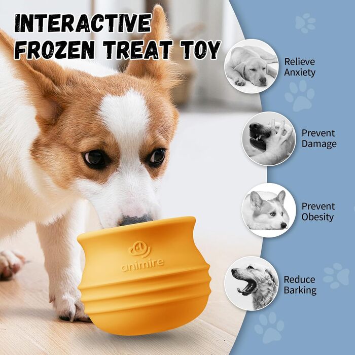 Іграшка-головоломка для собак Animire: дозатор ласощів, інтерактивна, з силікону, BPA-free
