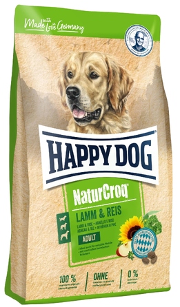 Сухий корм для собак HAPPY DOG NaturCroq Ягня з рисом, 15 кг