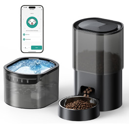 Автоматичний годівник для котів 2.5л з пульта дистанційного керування, програмування та антизастряганням