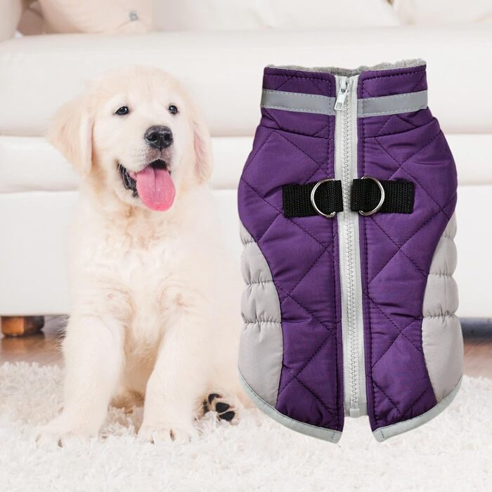 Водонепроникний зимовий одяг для собак Milageto: тепла жилетка для малих, середніх та великих собак, XL