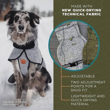 Куртка для собак Wilderdog з флісу та неопрена, розмір S, синя