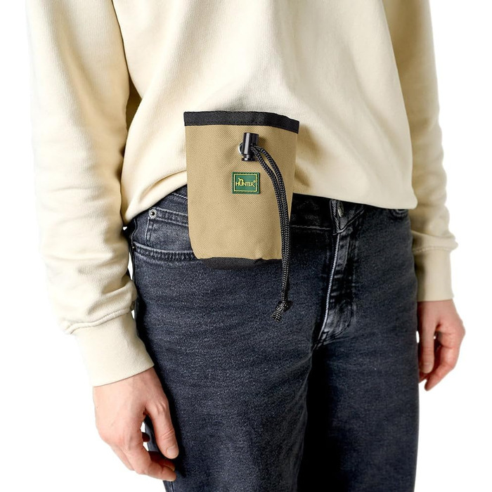 HUNTER BuGrino Basic: пакет для перекусів, 14 x 8 x 8 см, чорний/бежевий