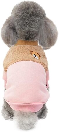 Зимнє обладнання для собак: тепла куртка для собак вагою до 8.8 кг, колір рожевий