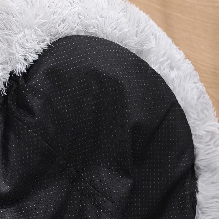 М'яке ліжко-лежанка для собак, котів: лежанка-пончик, корзина для собак, 50см, світло-сірий колір