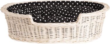 Гніздо для собак з лози e-wicker24 502-60, коричневе, 60x43x19 см (80x60x26 см, бежеве)