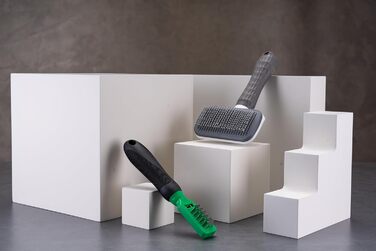 Набір з 2 щіток для собак та котів преміум-класу, для довгої та короткої шерсті, з інструментом для видалення ковтунів - ідеальний догляд за шерстю та догляд за кігтями для собак та котів