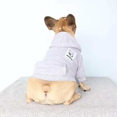 Світшот для собак iChoue, сірий, бавовна, розмір XXL