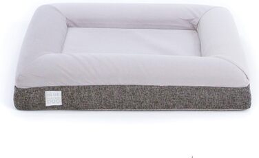 Ортопедичне ліжко для собак з memory foam, водонепроникним підкладкою, знімним чохлом на YKK-блискавках, розмір M (94 x 76 x 15 см)