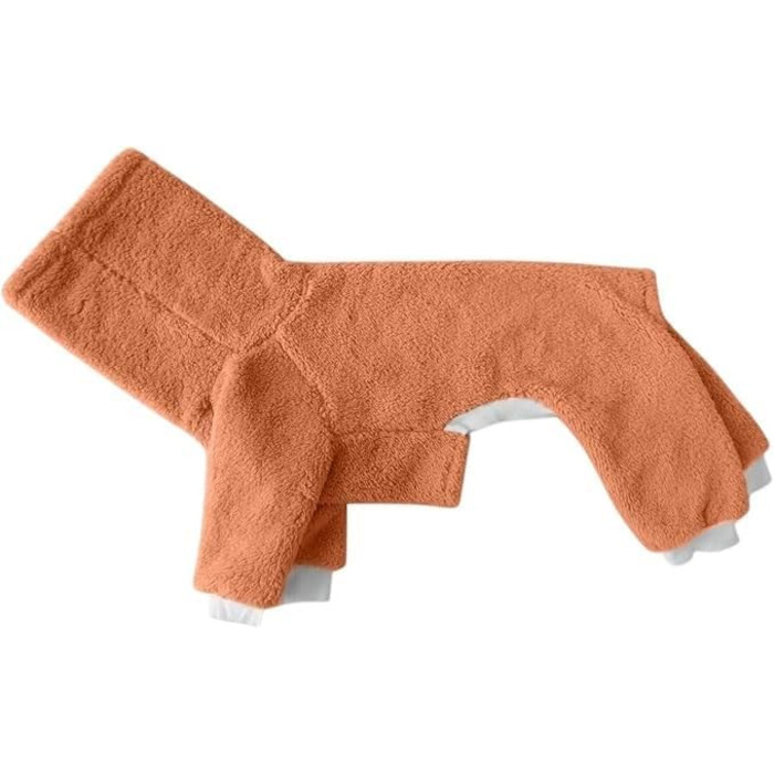Зимовий комбінезон для собак – теплий флісовий костюм з принтом грейхаунд, високий комір, одяг для чотирилапих афганців (B, XXL)