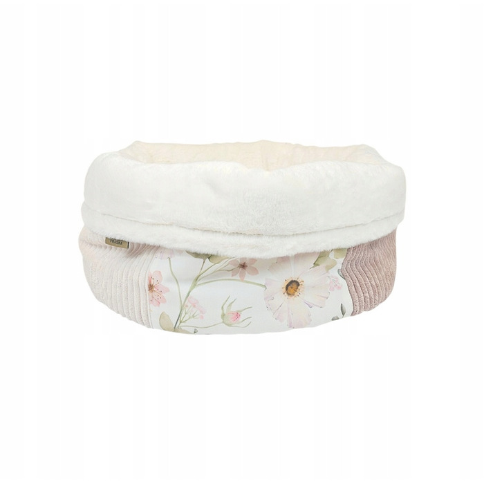 Пухнаста лежанка для котів та собак PRASKA PATCHWORK PASTEL GARDEN, 45 см, PREMIUM
