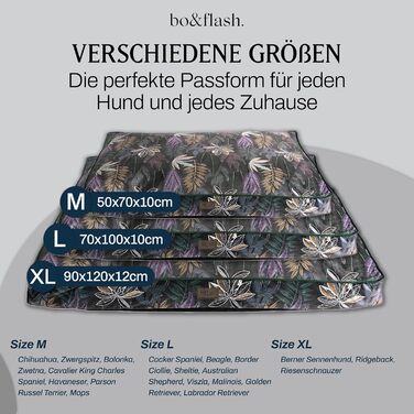 Аттіас Hundekissen: Лежанка для собак, зручна та стильна, з неслизьким покриттям (M, Max)