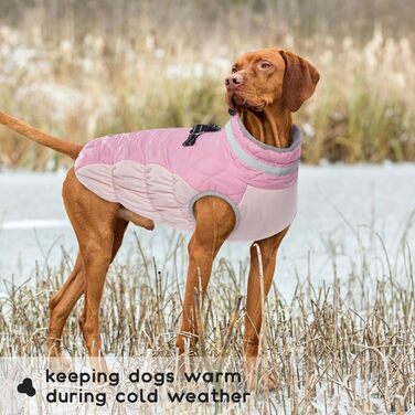 Теплий зимовий одяг для собак XS: теплий пуловер, куртка, жилетка для чихуахуа та інших маленьких порід (рожевий)