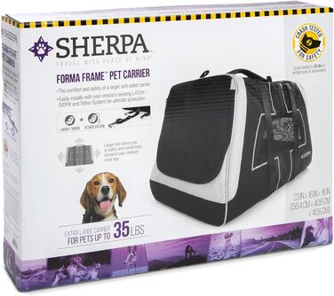 Сумка-переноска Sherpa для домашніх тварин, чорна