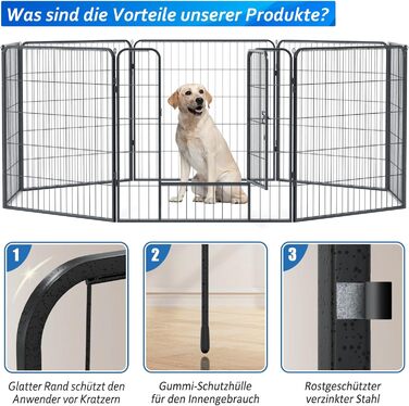 Металевий вольєр для собак та цуценят. Розсувний вольєр-загон для тварин, вигул на вулицю. 12/8 шт.