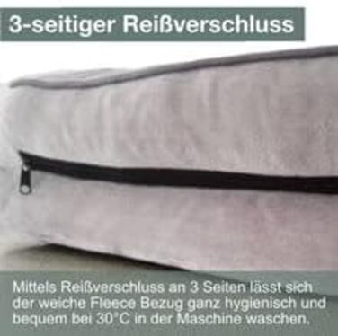 Ортопедичне ліжко для собак Traumreiter, 70x50 см, зелене. Підходить для собак середніх порід. Ліжко-корзина, коврик, лежанка для собак