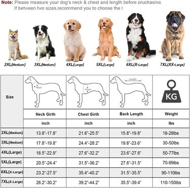 Піжама для собак великих і надвеликих порід, розтяжна, для дорослих собак, 6XL, чорний колір