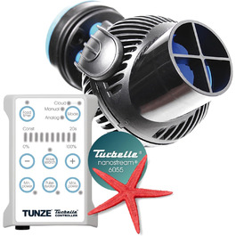 Проточний насос TUNZE Turbelle nanostream 6055 для акваріума, 3D-регулювання, пропелерний насос з магнітним кріпленням та Silence-кліпсою, для скла до 15 мм, для морських акваріумів