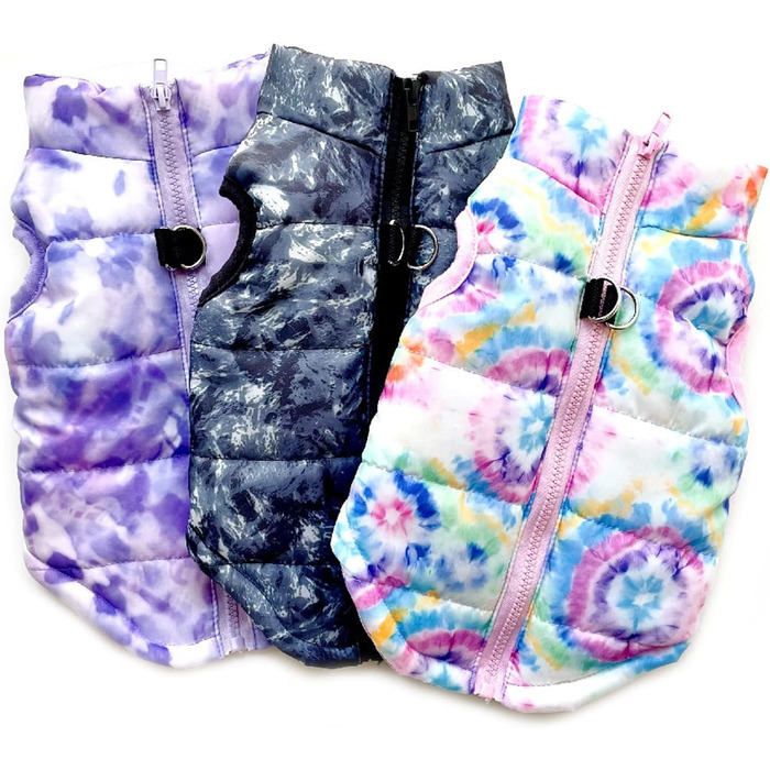 Зимовий теплий одяг для собак: чорна куртка-жилет для собак середніх розмірів (L)