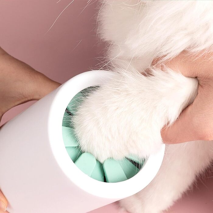 Очищувач лап для собак, мийка лап для домашніх тварин, мийка лап від бруду, силіконовий мийник лап, не протікає, простий у використанні, розміри: 10x8 см, 14x9 см, зелений