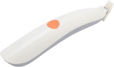 Бездротовий тример для собак з підсвічуванням, 2 швидкості, регульований, для грумінгу навколо очей, вух та мордочки (сіро-білий)