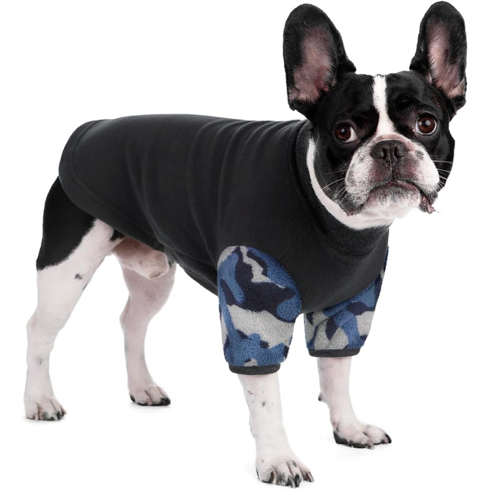 Теплий зимовий халат-піжама для собак, комбінезон, теплий одяг для собак, халат, швиний одяг для маленьких та середніх собак (Камуфляж, різні розміри)
