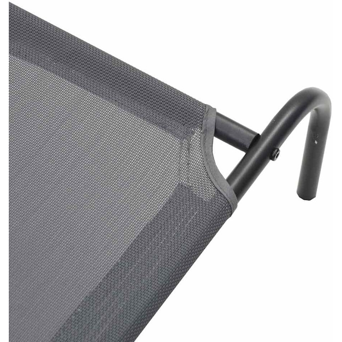 Підвищене собаче ліжко vidaXL 110x65x20 см Textilene та сталь. Собаче ліжко, лежанка, диванчик для собак, лежанка для домашніх тварин, місце для сну собаки, зовнішнє собаче ліжко