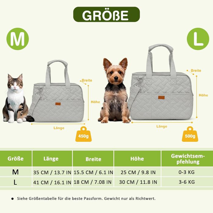Транспортна переноска для котів та маленьких собак ALLSOPETS, зручна переноска для подорожей, переноска для цуценят з регульованим поводом (Сіра зірка, S)