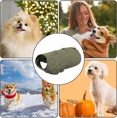 Зимовий теплий одяг для собак: тепла жилетка та куртка для будь-якої породи | Браун