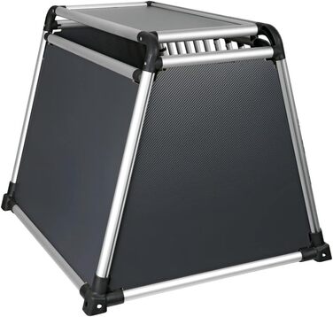 Транспортна переноска для тварин 83x73x66 см, алюміній та тканина