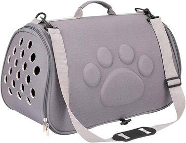 Транспортна сумка для кота, переноска для тварини - сіра переноска для кота, ідеальна для подорожей, ветеринара та активного відпочинку