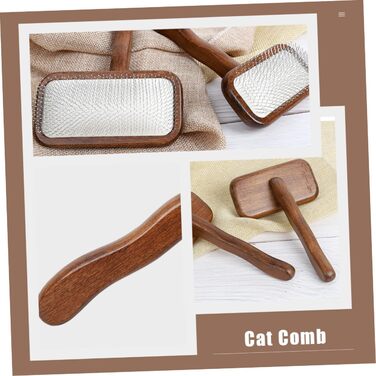 Гребінець для грумінгу собак та котів Haustierkamm: для довгої та короткої шерсті, антиковзаюча ручка