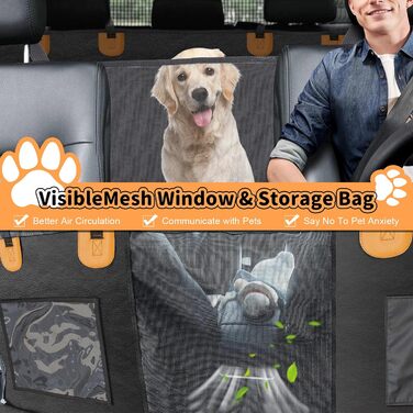 Захист для автосидіння собаки, чорний - CISSIYOG