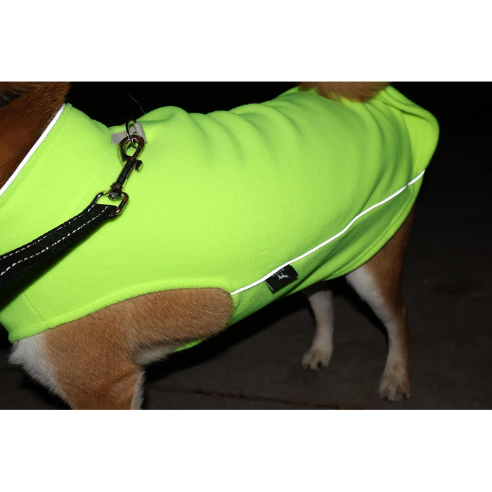 Тепла жилетка для собак та котів Jacko & Co з кільцем для повідка – м'яка, легка, дихаюча (XS, ліно-зелений)