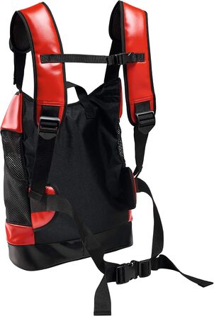 Рюкзак-переноска для собак та котів до 8 кг, червоний, розмір one-size (102 x 51 x 89 см)