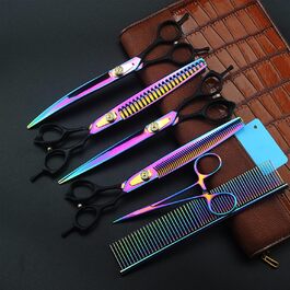 Професійний набір для грумінгу тварин: ножиці для грумінгу, 4 шт. (20 см), преміум-якість