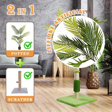 Драбина для котів MeowHomm з сизалю: кігтеточка, сходи, іграшки для котів, 101.6 см