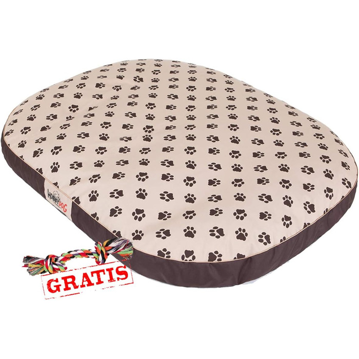 HobbyDog Овальне лежанка для собак MOWBEZ7 з іграшкою, лежанка, килимок для собак, місце для відпочинку (XXL 130 x 100 см)